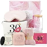 Tioncy 30th Birthday Gift Set for Women, 8 Pcs Happy Birthday Gift Box Funny Baskets Ideas for 30 Years Old Women, Her, Female Friends, Coworker, Wife