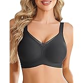 Avidlove Womens Seamless Bras No Underwire V Mesh Comfort Bralette Full Coverage Push Up Everyday T-Shirt Bra