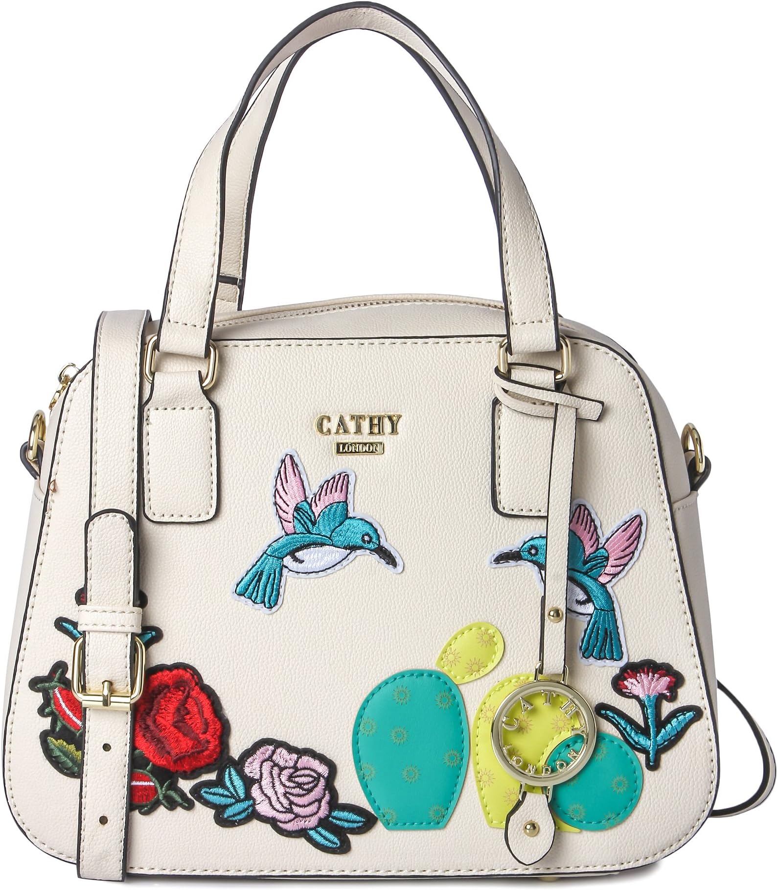 Women's Handbag, Material- Synthetic Leather, Colour- Beige