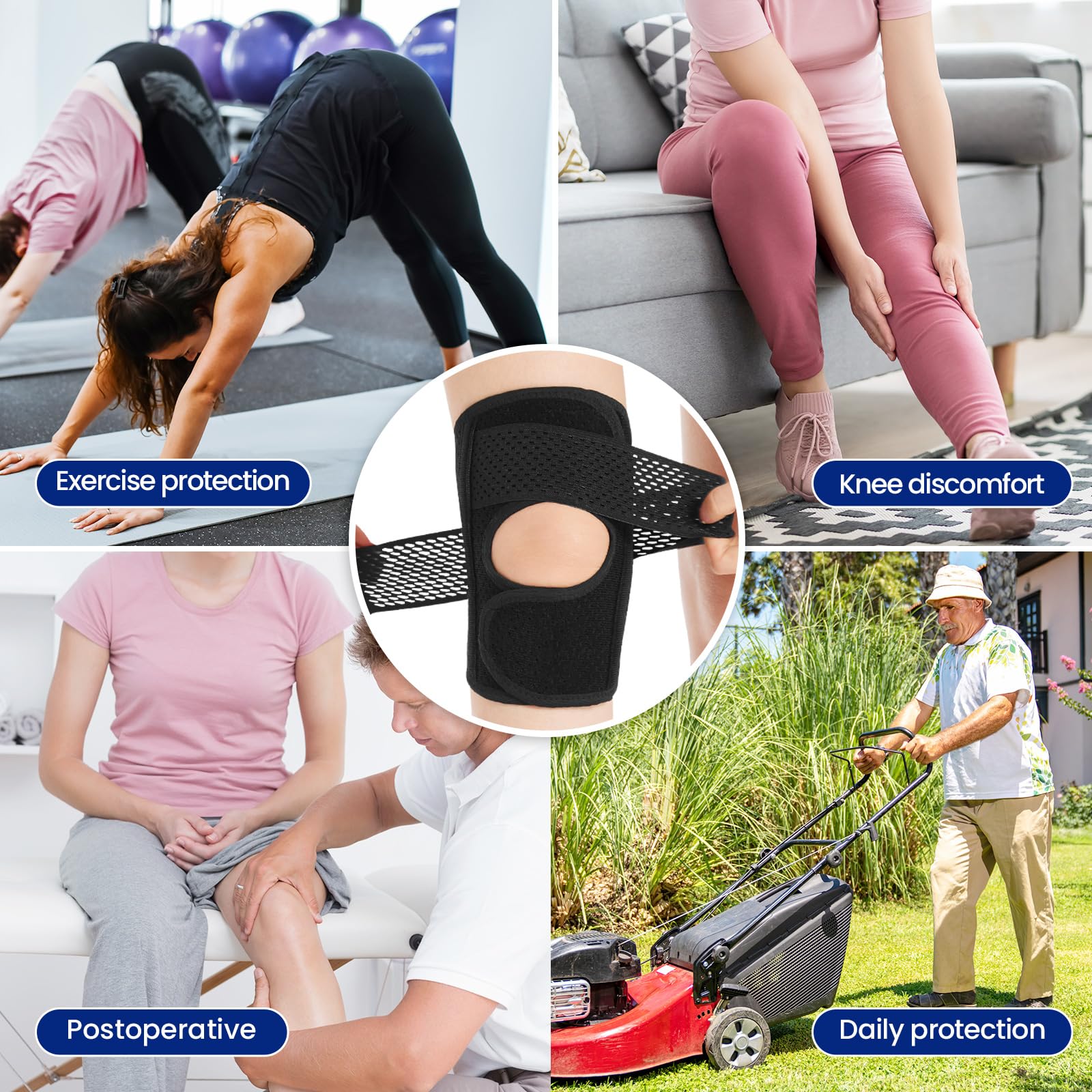 Galvaran Knee Brace with Side Stabilizers Relieve