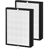 Ganteny TT-AP007 True HEPA Filter Replacement Compatible with TaoTronics TT-AP007 Air Cleaner Purifier, 4-Stage Filtration High-efficiency Activated Carbon, 2-Pack