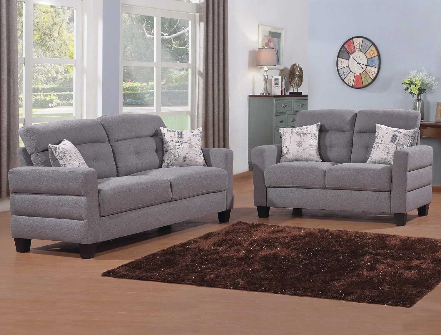 Amazon Com Esofastore Lovely Beautiful Classic Contemporary Sofa