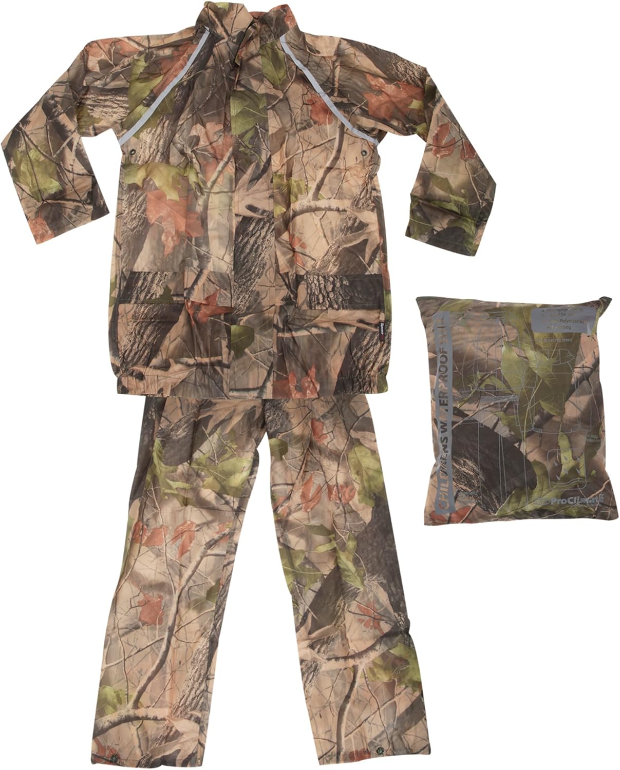 Pro Climate Childrens Waterproof Camouflage Rain Suit (11/12 Years) (Camouflage) Amazon.ca