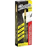 Sharpie Peel-Off China Marker Grease Pencils, Black, Box of 12