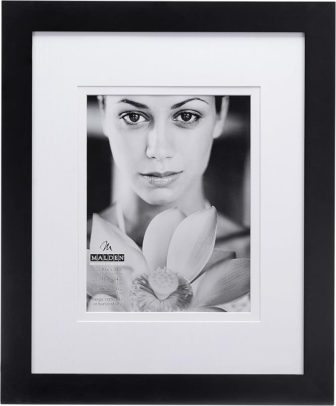 Malden 16x20 Matted Picture Frame Made to Display Pictures 11x14 with
