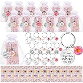 Positive Donut Keychains Bulk Emotional Support Employee Appreciation Gift for Coworker Volunteer Team Staff