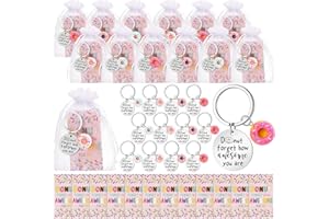 ECATION 12 Sets Positive Keychain Christmas Emotional Support Employee Appreciation Gift for Coworker Team Staff