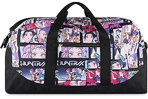 Character Duffle Bag, 16” Travel Sleepover Bag for Girls, Weekender Bag, Dance Bag, K-Pop Demon Hunters, 16x10x6.5 inches, Du