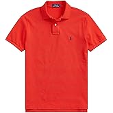 POLO RALPH LAUREN Men's Classic Fit Polo Shirt, (Spring/Summer 2022) African Red, Large