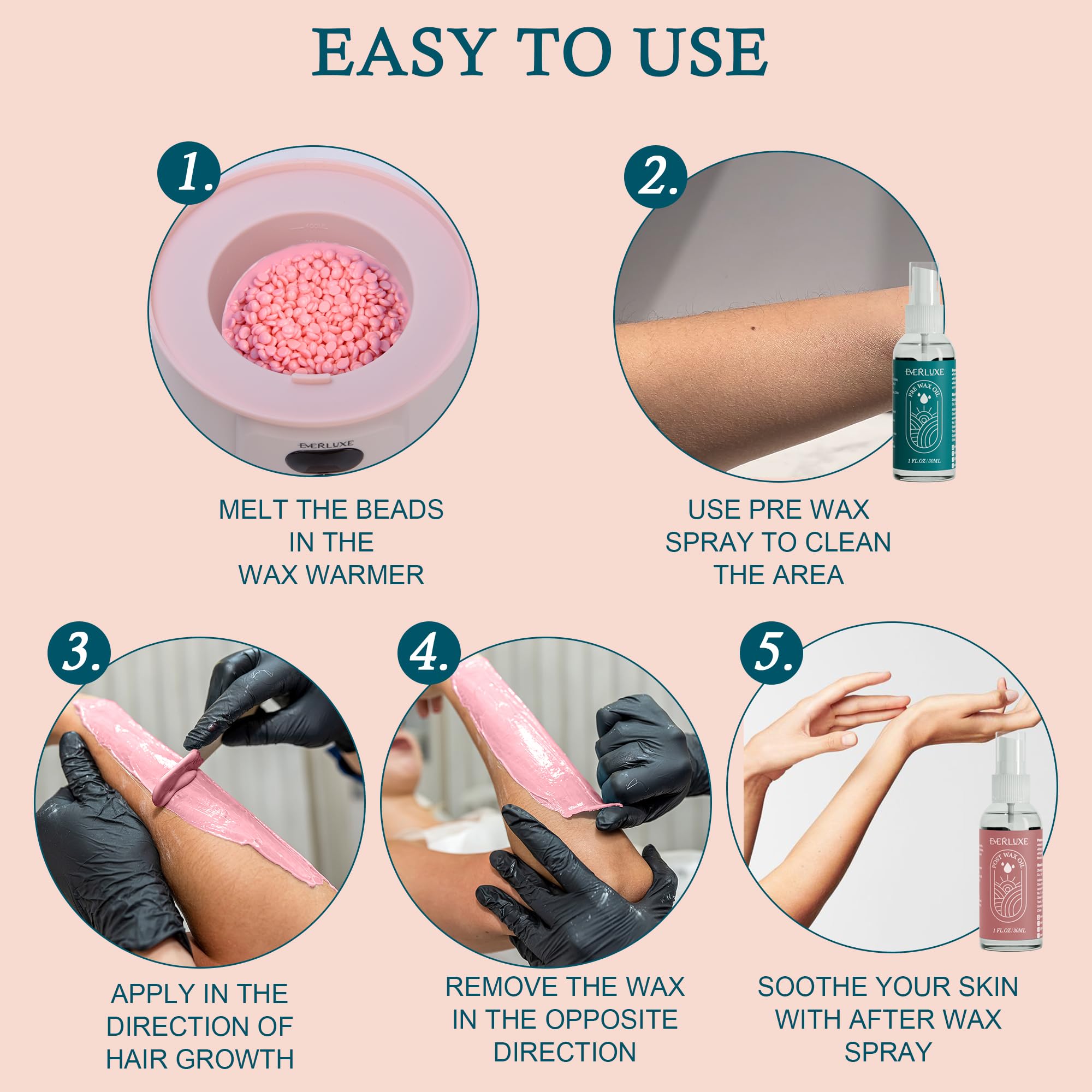 Waxing Kit for Women Hair Removal with Silicone Wax Warmer Liner, Digital Waxing Machine Hard Wax Kit for Full Body, Arms, Legs, Face, Bikini, Brazilian Wax Kit for Women Men Sensitive Skin