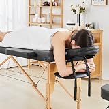 Yaheetech Portable Folding Massage Table 60cm Black Adjustable Height view 8