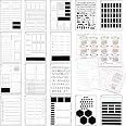 A5 Dotted Journal Stencil Set - 16 Templates For Bullet Journals & Planners