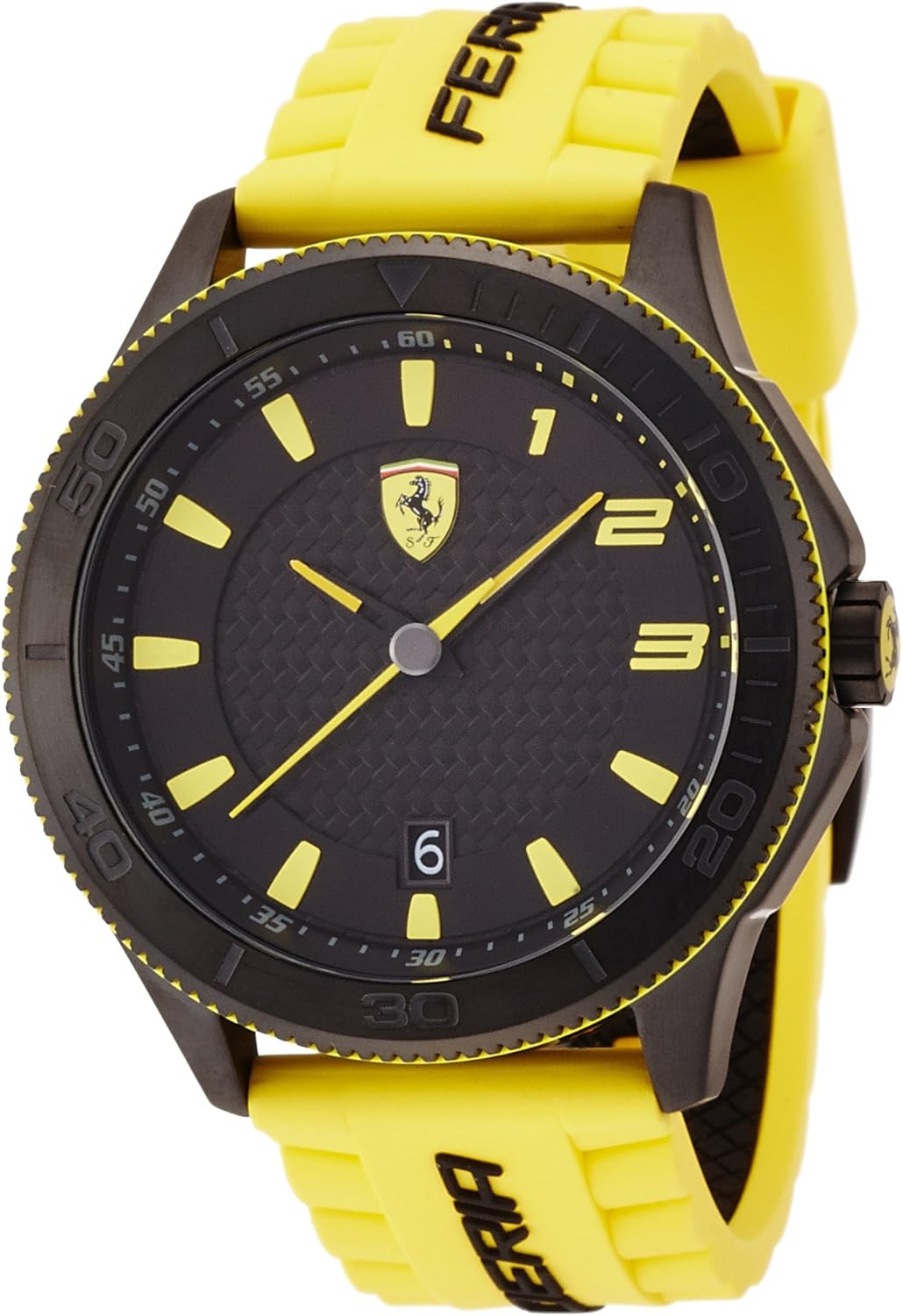 Men's Scuderia Ferrari Yellow Sport Watch 0830135 Watches