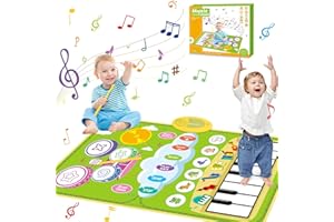 Biulotter 1 Year Old Girl Gifts, Piano Mat Baby Toys for 1 Year Old Girls & Boys, 3 in 1 Music Mat with Keyboard & Drum, Early Educational Musical Toys Birthday Gifts for 1 2 3 Year Old Girls & Boys