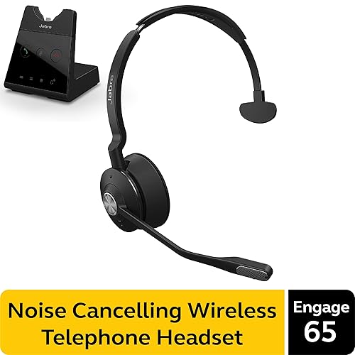 Jabra Engage 65 Wireless Headset, Mono – Telephone Headset with
