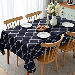 Ambesonne Navy Blue Tablecloth, Navy Sea Yacht