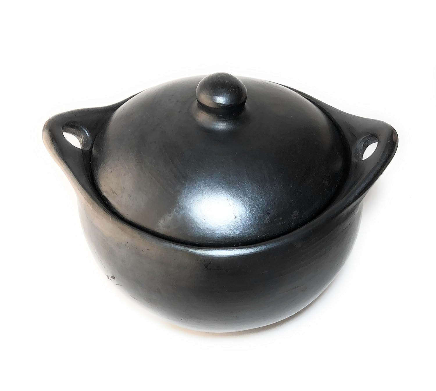 La Chamba Black Clay Soup Pot medium 4 capacity 5 liters Tayamma la