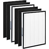 Popurure Replacement Filter Compatible with Sears/Kenmore 83190 Air Filter, Models 85250 and 83250, with 2 H13 HEPA Filters and 4 Carbon Pre-Filters
