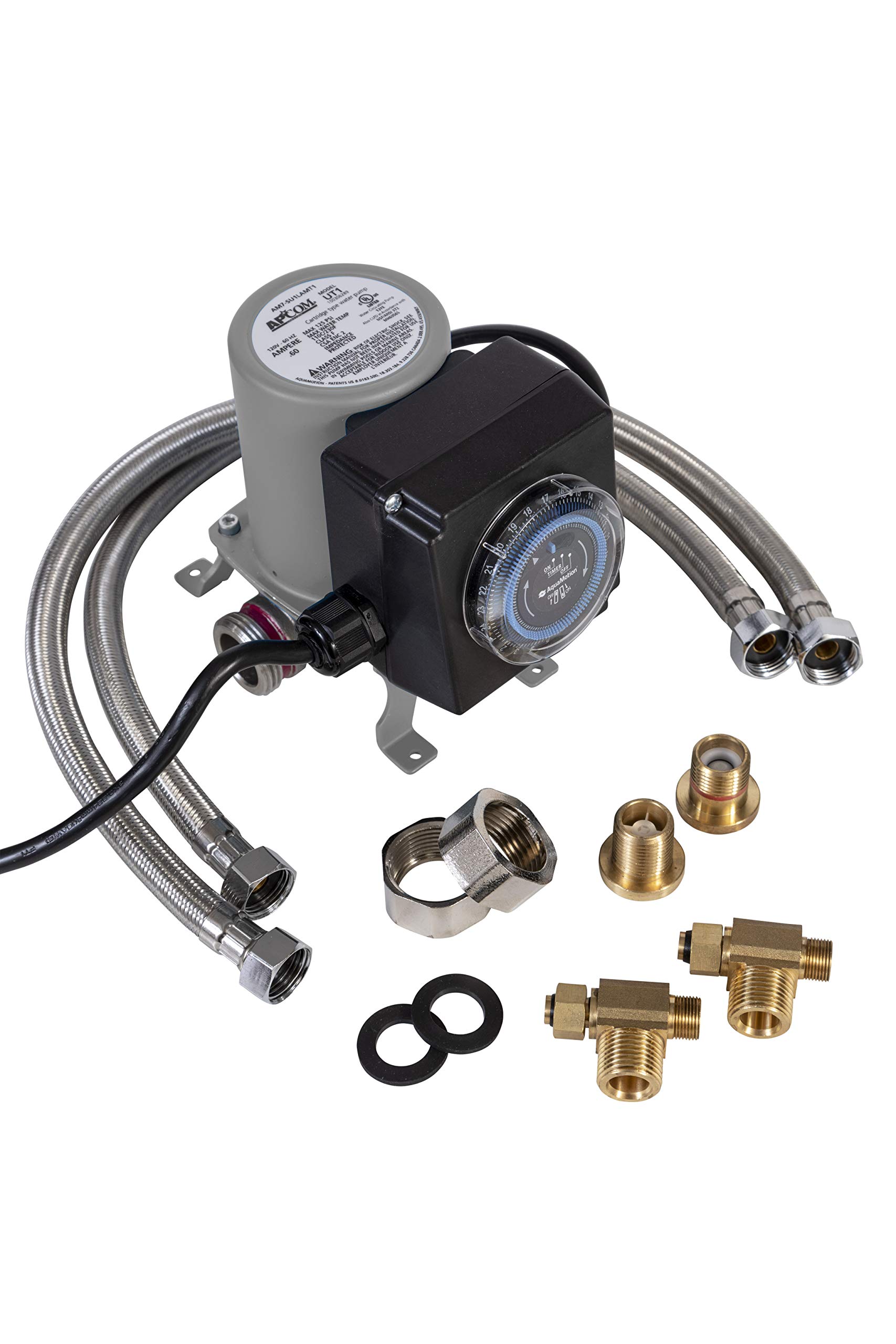 Photo 1 of APCOM UT1 Automatic Hot Water Recirculation Pump For Under Sink - Instant Hot Water Recirculating System For Tank Type Water Heaters - Energy & Cost Efficient