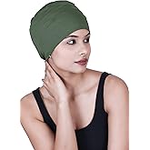 SAKUCHI Chemo Hats Solid Sleep Cap Women's Bamboo Soft Headwear Cancer Cap Chemo Headwear Women