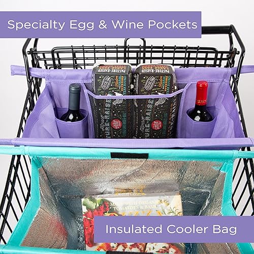 Lotus Trolley Bags -set of -w/LRG COOLER Bag Egg/Wine holder