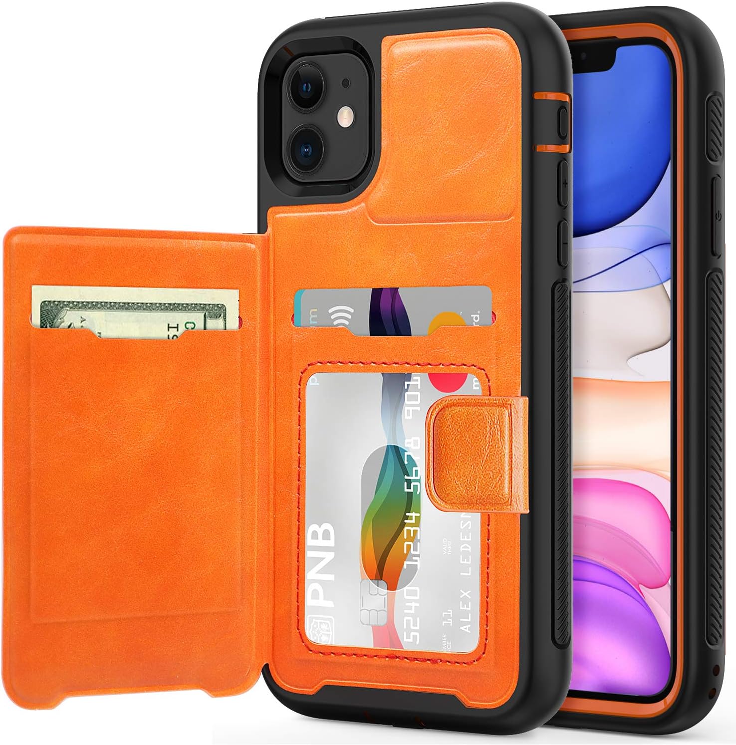 Timecity iPhone 11 Wallet Case with Card Holder, Phone Amazon.co.uk