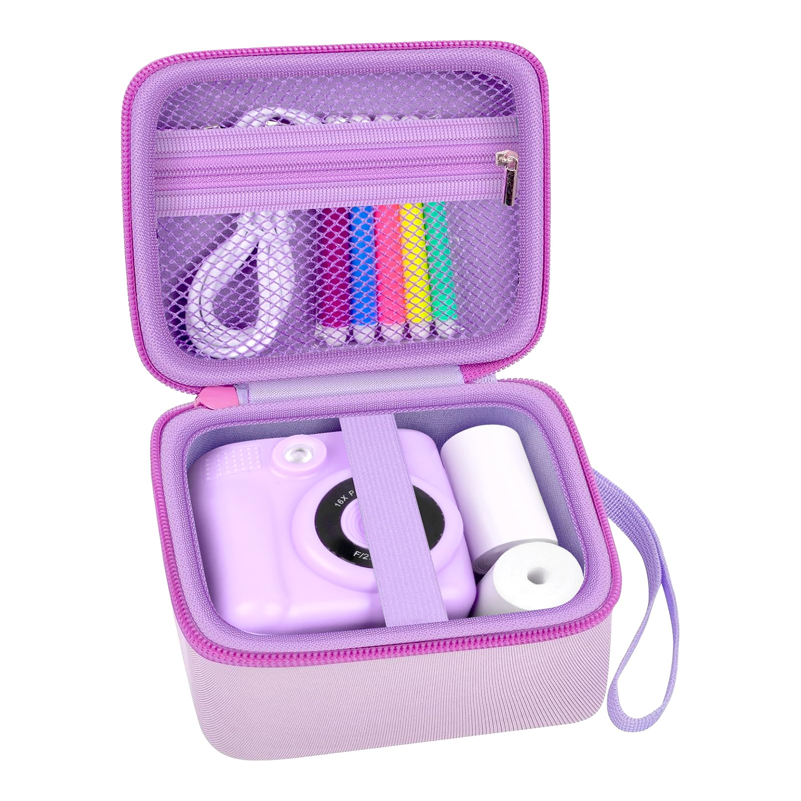 Kids Instant Print Camera Case Compatible with ESOXOFFORE for Dylanto for DUDUDRAGON for GKTZ for ETIKEZ for Dafotil for Careenoah for Aasonida Digital Video Prints Paper Bag (Box Only) Purple