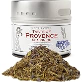 Gustus Vitae | Taste of Provence Seasoning | Gourmet French Herb Blend | Premium Culinary Seasoning | All Natural Herbs | Salt-Free | Non GMO | No MSG | Made in USA | Magnetic Tin | Small Batch