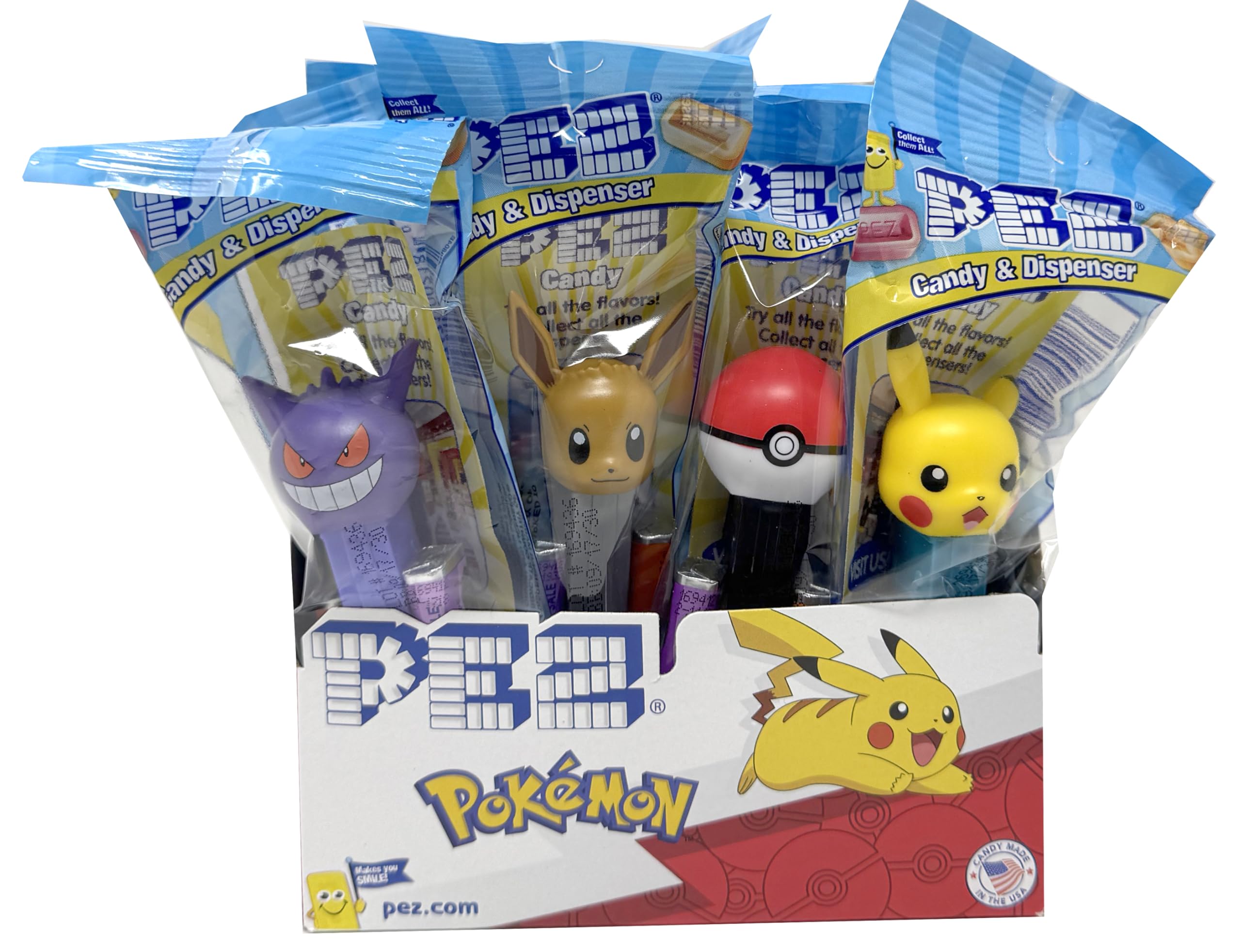 Pez Pokemon Dispensers Individually Wrapped Candy, Pokemon Party Favors, Pokemon Party Favors For Kids, 12 Pack Image