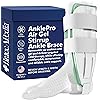 Braceapedia AnklePro Air Cushion Stirrup Ankle Stabilizer Brace - Removable Cold Therapy 3-Strap Rigid Stirrup Ankle Splint w