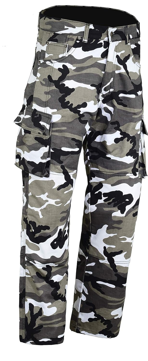 Bikers Gear Australia New Ladies Kevlar Lined Grey Camo Motorcycle