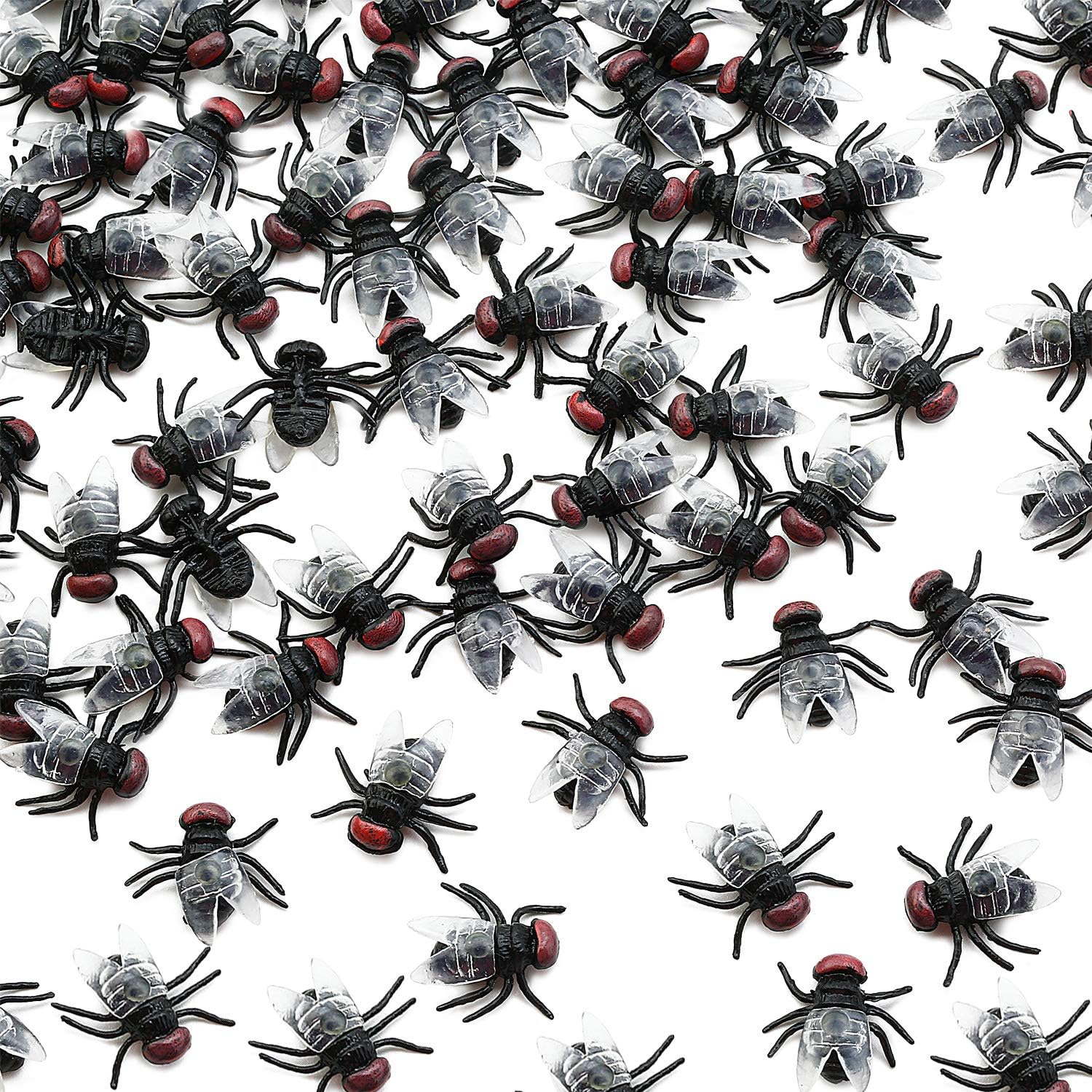 Plastic Flies Toy Halloween Fake Fly Bugs Fake Plastic