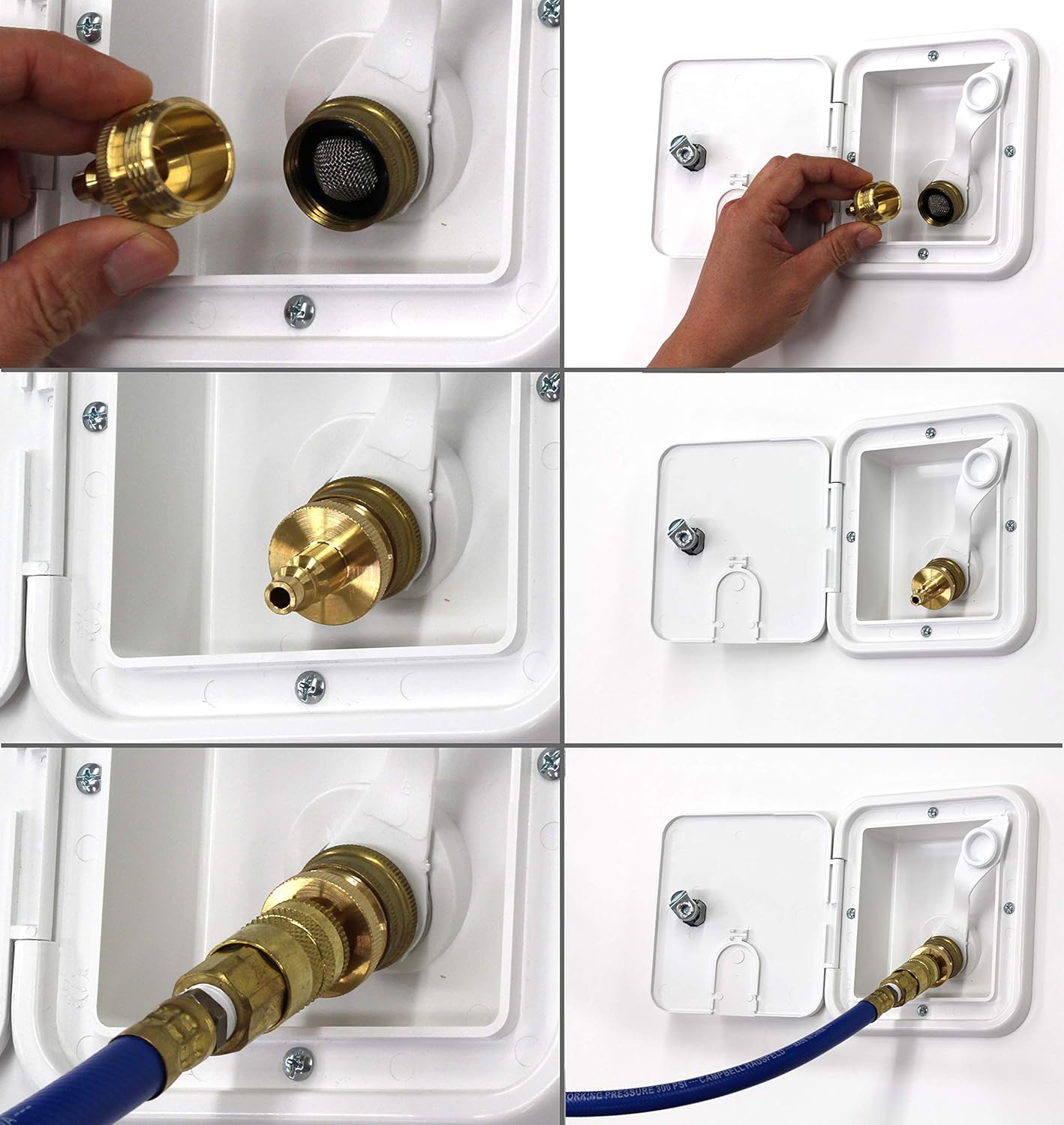 Water Blowout Quick Connect Plug Fittings for Air Compressor, Winterize Kit for RV, Camper, Outdoor Plumbing, Garden Hose, and Sprinkler Systems (One Pair) - - 