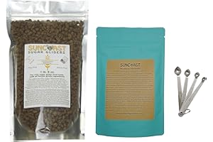 SUNCOAST SUGAR GLIDERS Sugar Glider Essential Nutrition Pack Food and Calcium Supplement (Wholesome Balance Honey Yogurt)