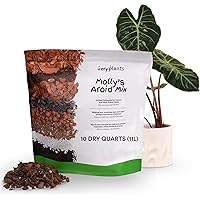 Molly's Aroid Mix - Premium Soilless Potting Mix for Houseplants - Fast Draining Soak Up & Chunky vs. Potting Soil for Indoor