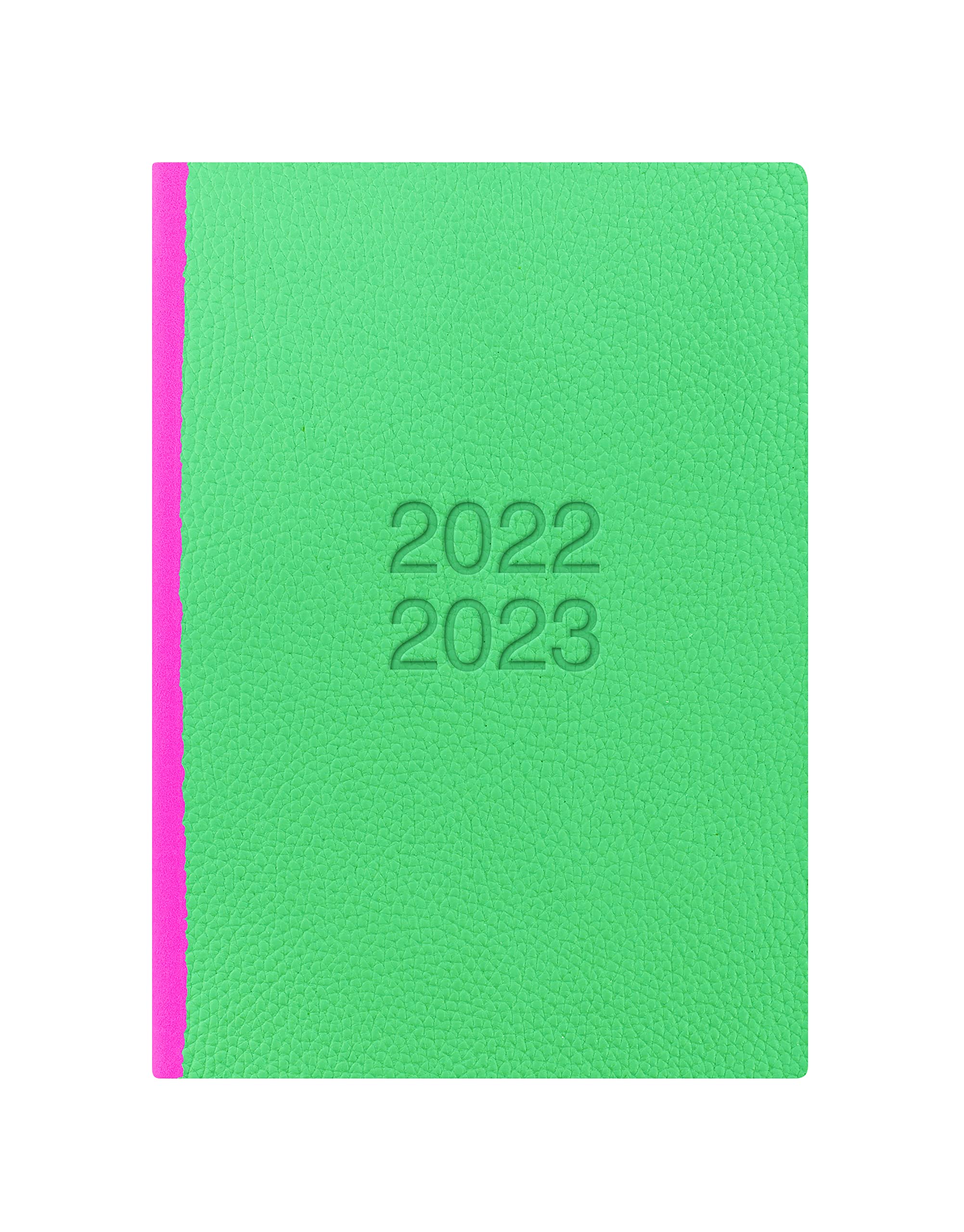 Letts of London Two Tone A5 Academic 22.23 Week to View Diary - Green & Pink,23-030760