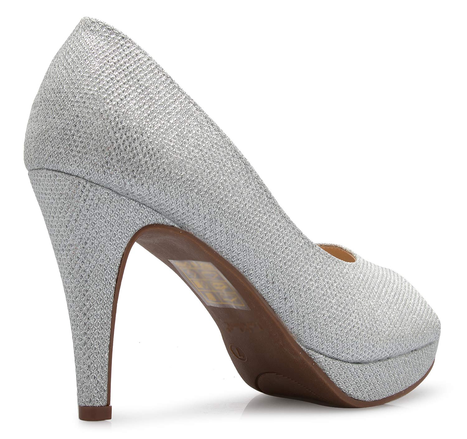 Olivia K Women¡¯s Sexy Open Toe High Heel Pumps - Basic, Comfortable - Image 4