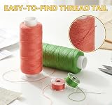 ABSOFINE 95Pcs Sewing Thread Kit 45 Colors 400 Yards with Bobbins view 7