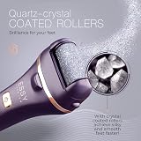 Essy Electric Foot File with 5 Rollers Rechargeable Foot Pedicure Set Purple view 2