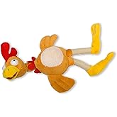 Playmaker Toys - Flying Screaming Flingshot Slingshot Novelty Chicken Plush Doll Toy, Launches up to 50 Feet