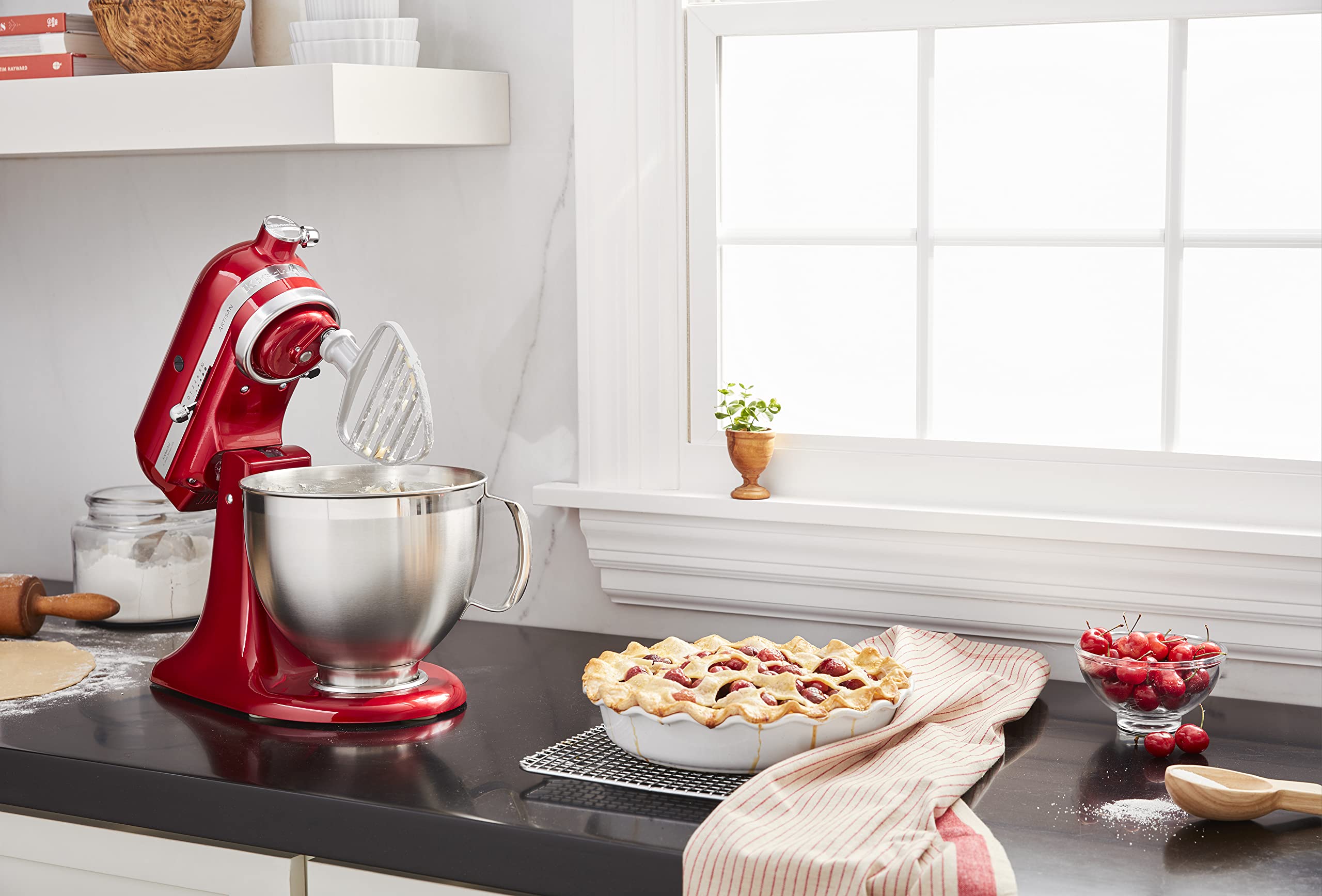 KitchenAid Pastry Tilt Head Stand Mixer Beater Attachment, Silver