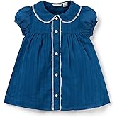 Janie and Jack Girls' Baby Textured Stripe Collar Dress