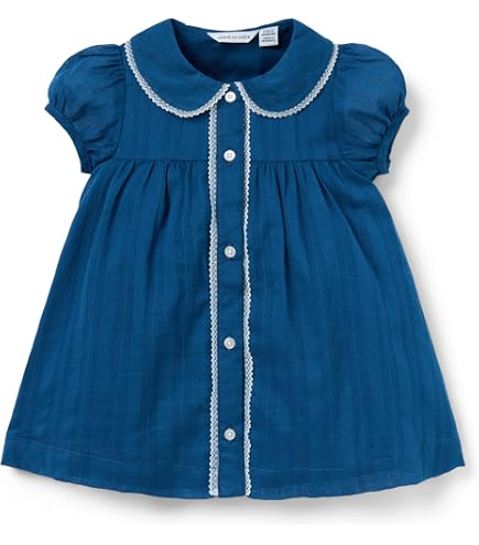 Janie and Jack The Classic Bow Ponte Dress, Navy Blue, 1824: Clothing, Shoes & Jewelry