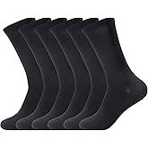 Forony Mens Dress Socks Anti Odor Combed Cotton Quick Dry Moisture Wikcing Size 8-13 Socks