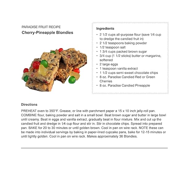 PARADISE RED CHERRY HALVES, 8 OUNCE