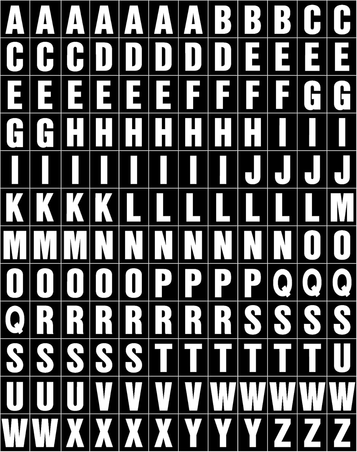 Stick on Vinyl Lettering, Numbers, Self Adhesive Letters