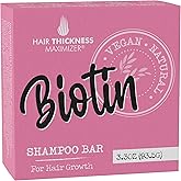 Biotin Hair Growth Shampoo Bar. Eco-Friendly, No Harsh Chemicals, Color Safe, pH Balanced. Solid Shampoo Bar Equal to 3 Liquid Bottles. Zero Plastic, USA Made, Strengthening & Dry Hair Relief - 3.3 oz