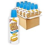 EASY CHEESE American Cheese Snack, 12 - 8 oz Cans