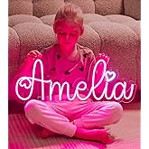 CIONAOR Custom Neon Signs, Neon Name Sign Customizable for Wedding Backdrop or Kid Gifts, Personalized LED Name Birthday Sign for Bar Salon Beauty Business Shop Decor