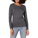 Amazon Essentials Women's Long-Sleeve Lightweight Crewneck Sweater, Flattering (Available in Plus Size)